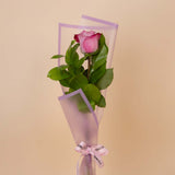 Single Purple Rose Bouquet