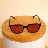 Sedrak Black Sunglasses with Orange Lenses – Summer Collection