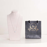 Felizmoda Silver Heart Pendant Necklace & Red Roses Bouquet