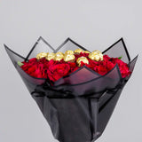 Luxury Gift: Red Roses with Ferrero Chocolates