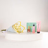Joviality Strawberry Bronze Body Care Trio & White Roses Bouquet