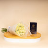 Versace Dylan Blue Eau de Toilette for Men 200 ml & White Roses Bouquet