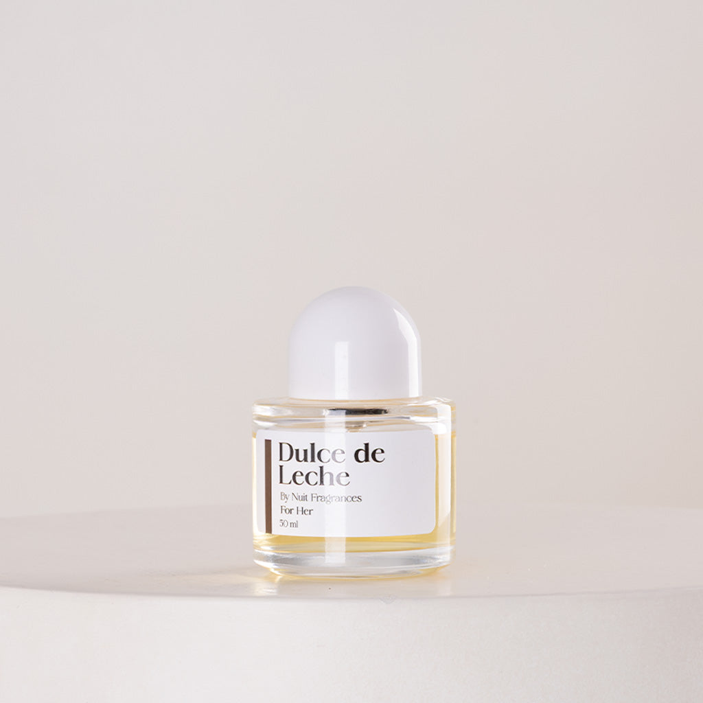 Nuit Dulce de Leche Perfume 50ml & White Roses Bouquet