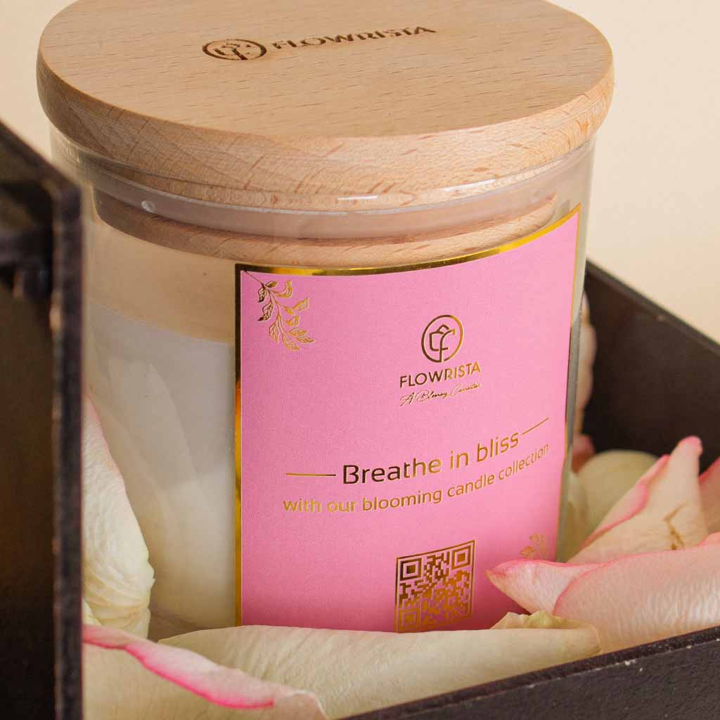 Golden Touch Gift Box | Roses, Gold Rose & Scented Candle