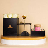Golden Touch Gift Box | Roses, Gold Rose & Scented Candle