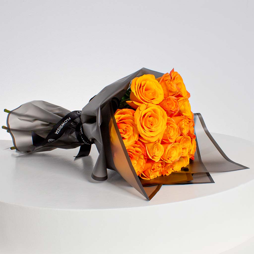 Bright Yellow Roses Hand Bouquet