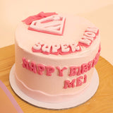 Ninos “Super Mom” Celebration Cake & 15 Pink Roses