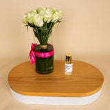 Nuit Fragrances Casa di Rosa & 15 White Roses Vase