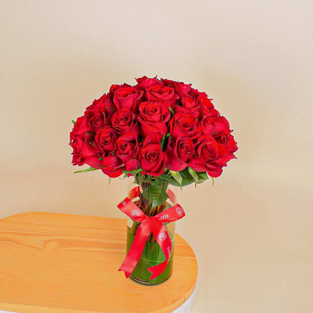 Red Passion Vase | 20 Red Rose