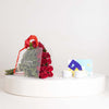 Tip of The Day Yellow Espresso Cup Set & Red Roses Bag