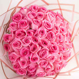 50 Pink Roses bouquet