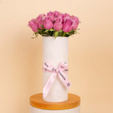 Purple Signature Vase - 20 Stems