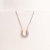 Markiz Platinum-Plated Zircon Pendant Necklace