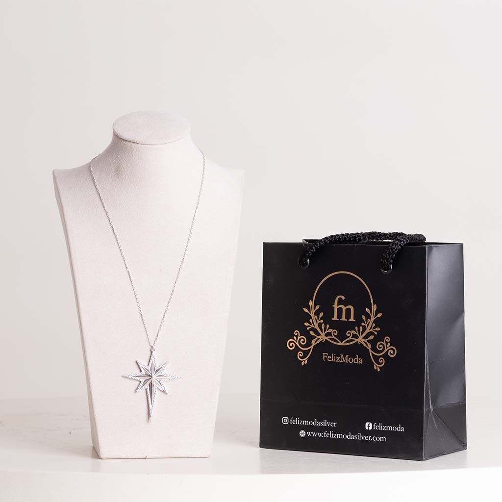 Felizmoda Star Silver Necklace