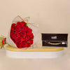 Markiz Bracelet Golden Mirage & 20 Red Roses