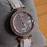 Guess Gc Flair 34mm Ladies Watch – Silver & Rose Gold, Crystal Set