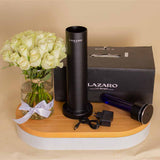 Lazaro Lil Smart Black with White Roses – Luxury Gift Set