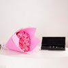 GUESS Fan Gold-Tone Charm Bracelet & Pink Roses Bouquet