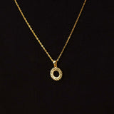 Markiz Sunburst Necklace & 15 Pink Roses Vase