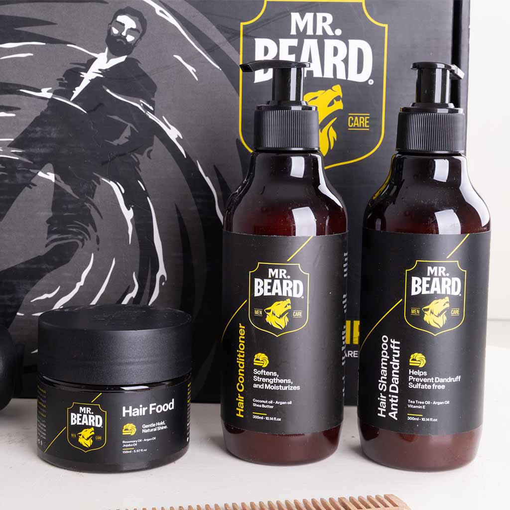 Men’s Care Bundle & Amber Glow Vase