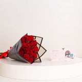 Bliss Spa Moroccan Bath & 15 Red Roses Bouquet
