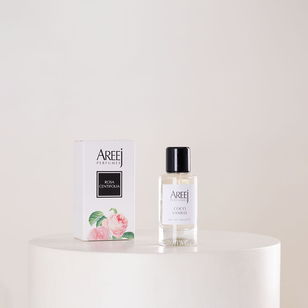 Areej Coco Vanille Eau de Toilette 50ml & White Roses Bouquet