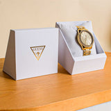 Guess Women Gold Toned Analogue Watch W1280L2