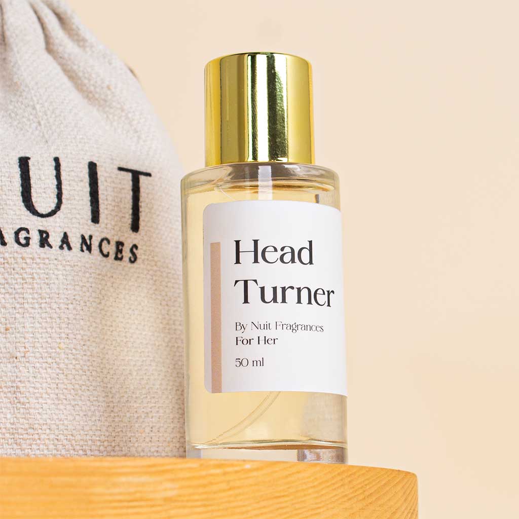Nuit Fragrances Head Turner and 20 red roses