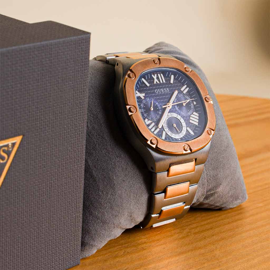 Multi-function steel watch