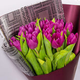 Purple Tulip Hand Bouquet