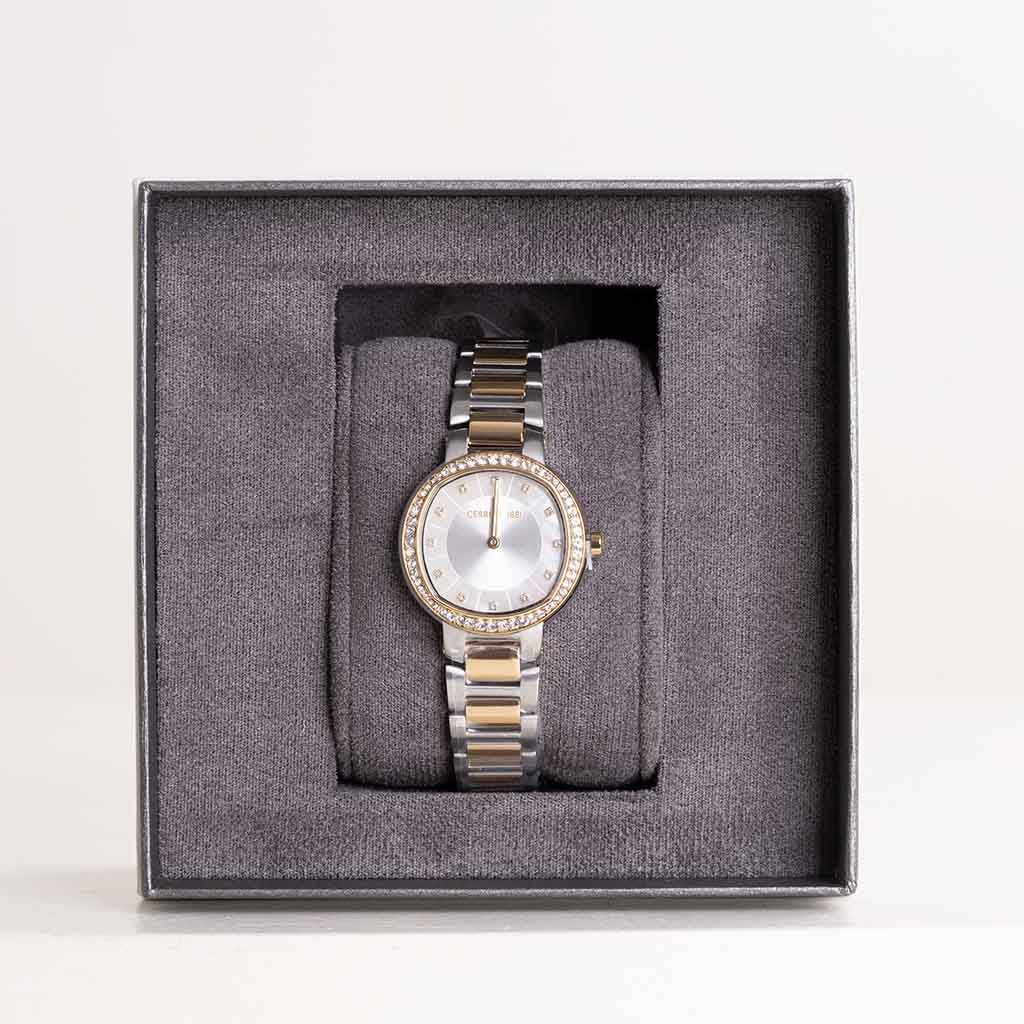 Cerruti 1881 Bellegra Watch & 15 Revival Roses Hand Bouquet