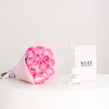 Nuit Fragrances Rum 50ml & Pink Roses Bouquet