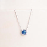 Markiz Platinum-Plated Blue Zircon Necklace & Pink Revival Roses Vase