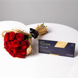 Red Roses Bouquet & Moroccan Spa Voucher
