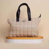 Pavo Tote Bag Handbag - Beige