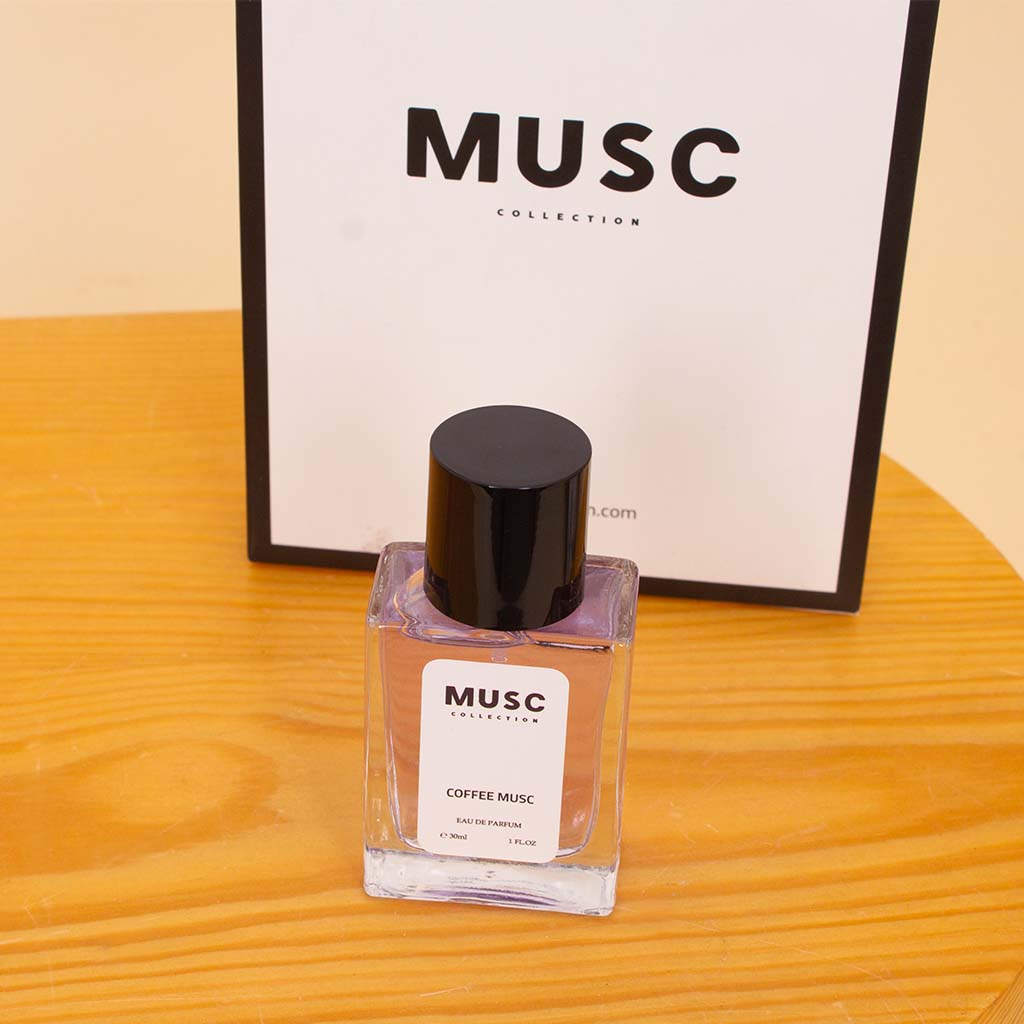 Coffee Musk & Hams Scarf Roses Bundle — MUSC 30ml & Velour Hams Scarf & Red Roses