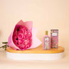 Gucci Flora Gorgeous Gardenia For Women EDP 100ml & Pink Roses Bouquet