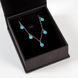 Markiz Rhodium Opal Necklace