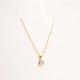 Markiz Thai Silver Gold-Plated Zircon Necklace