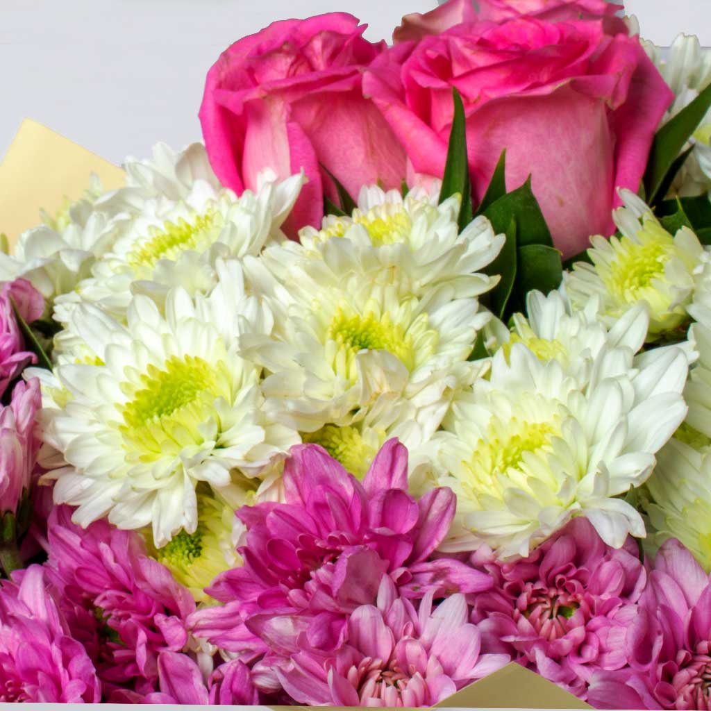 Colorful Roses & Chrysanthemums Bouquet