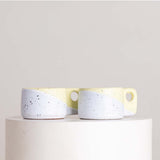 Tip of The Day Yellow Espresso Cup Set & Red Roses Bag