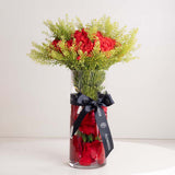 Scarlet Meadow Vase