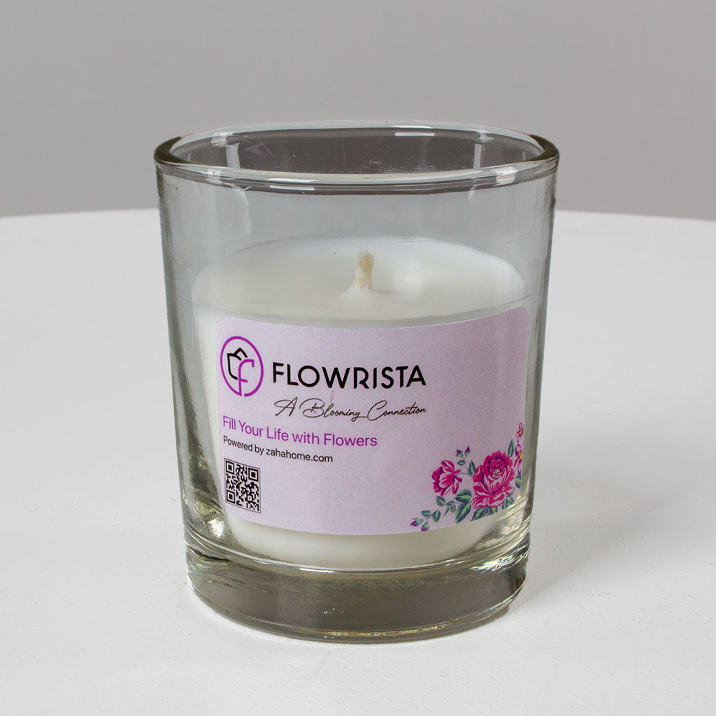 Pink Roses Vase & Zaha Home Candle