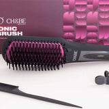 CH&BE Ionic Straightening Brush & Pink Roses Bouquet