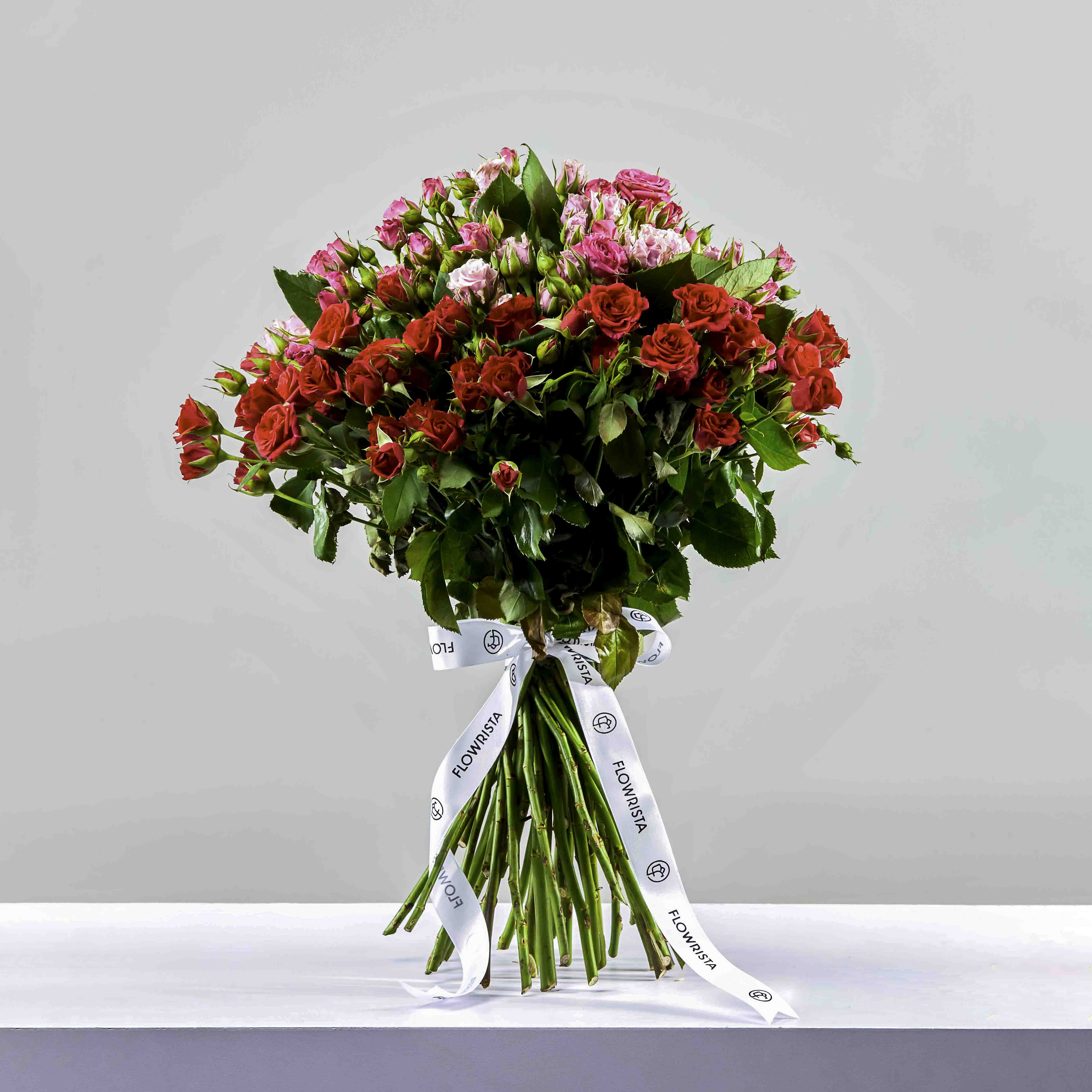 Flowrista | Pink & Red Baby Roses Bouquet
