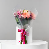 Mixed Flower Bouquet – Pink Roses & Gerbera