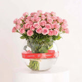 Areej Musk Patchouli with Pink Baby Roses Vase