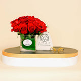 Amaz Bracelet Gladiator Band Cuff And Vase Red Roses