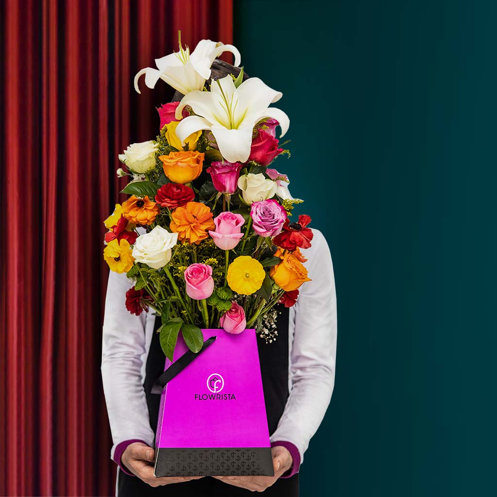 Colorful Flowers Box