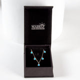 Markiz Rhodium Opal Necklace